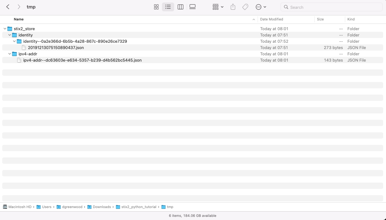 STIX2 file structure