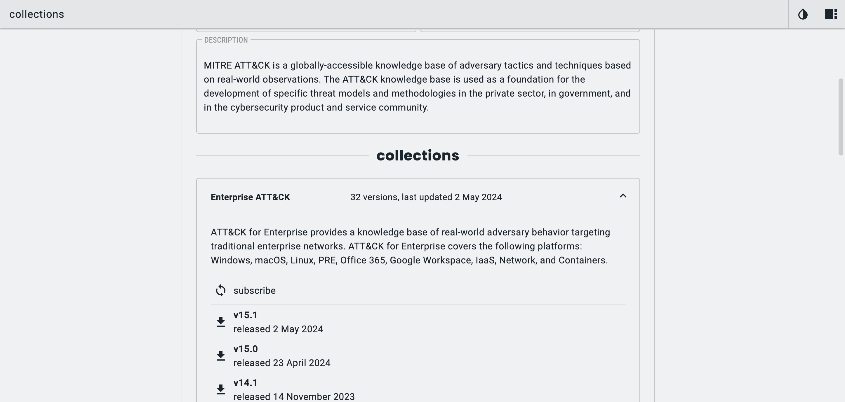 ATT&CK Workbench Collections