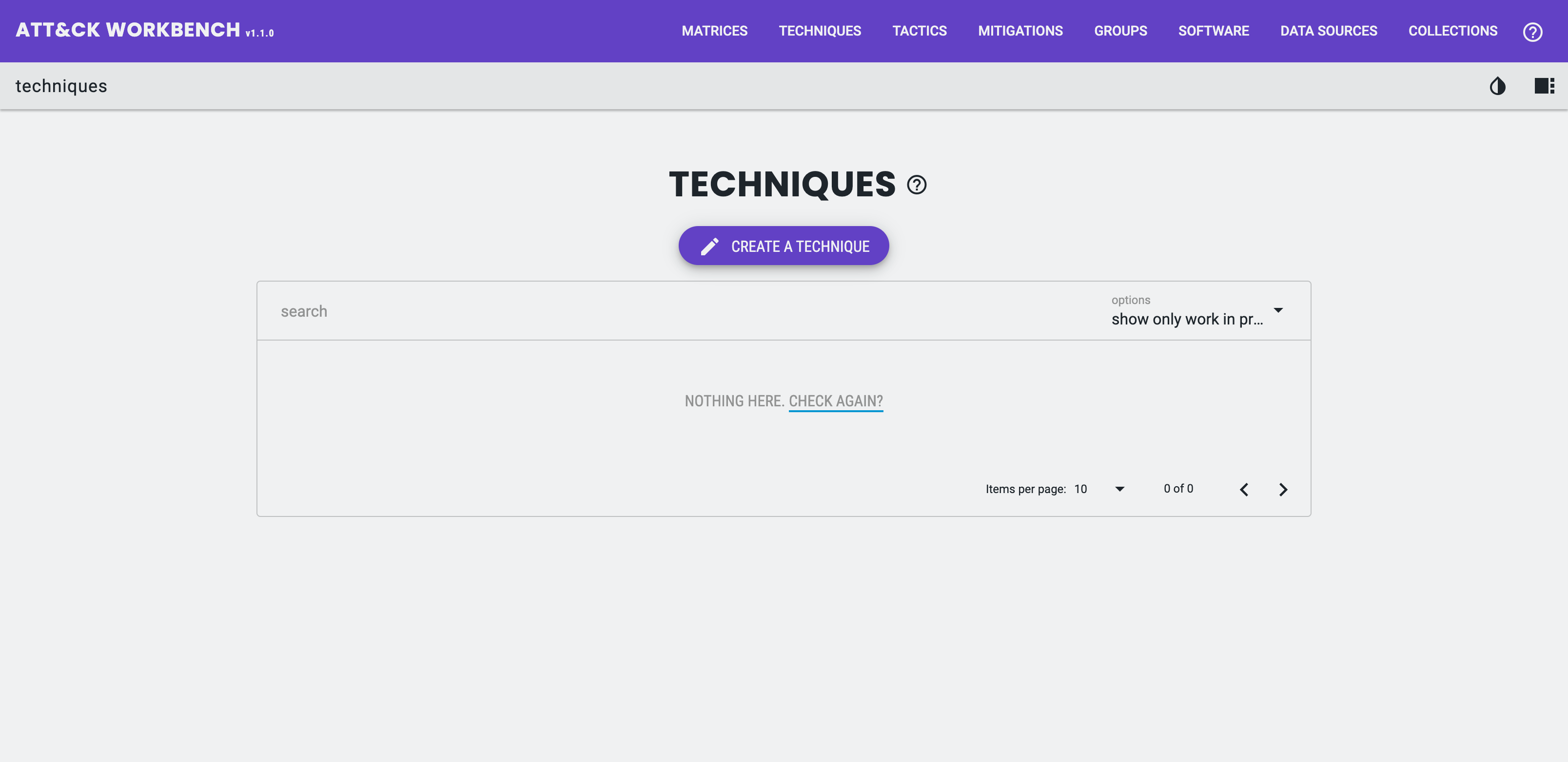 ATT&CK Workbench Techniques