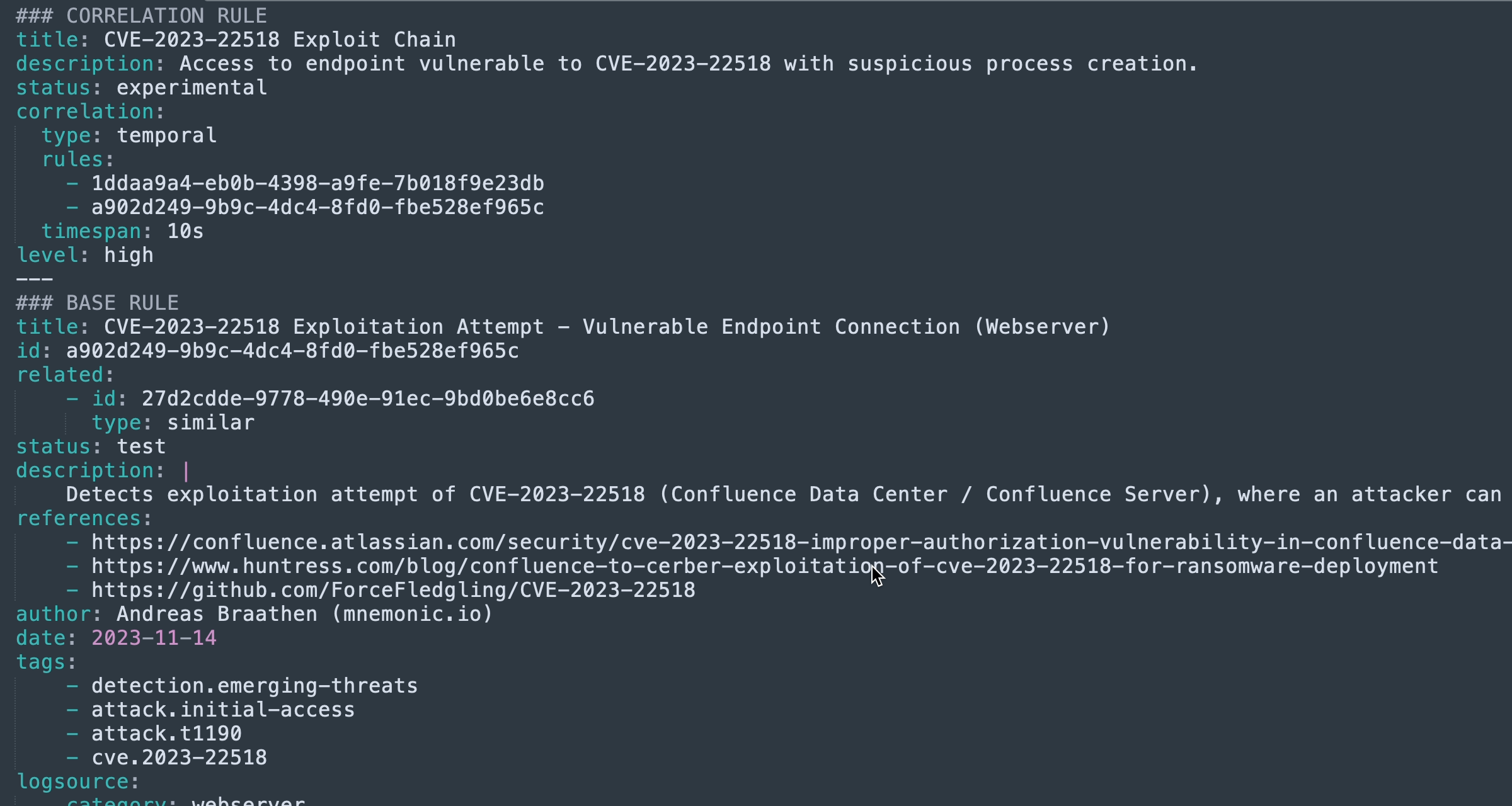 Writing Advanced Sigma Detection Rules: Using Correlation Rules